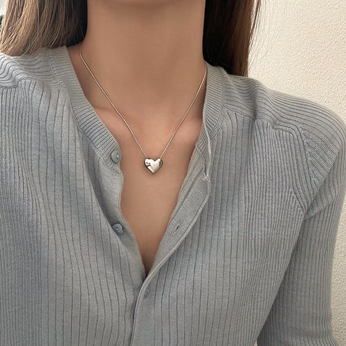 925 Sterling Silver Heart Necklace