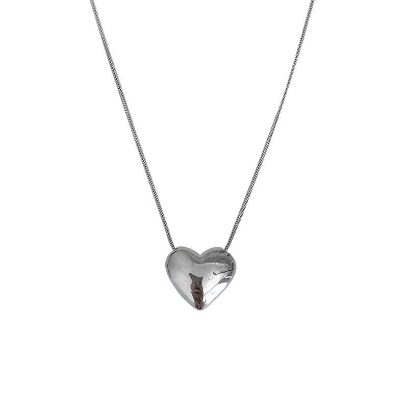 S925 Sterling Silver Heart Necklace